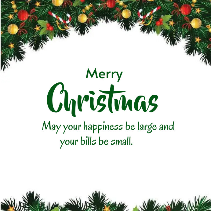 Merry Christmas Card Template | PosterMyWall