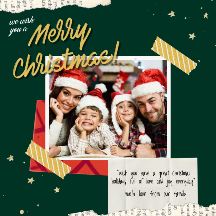 Copy of Merry Christmas Card | PosterMyWall