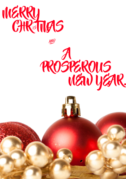 Year cards happy handmade card stampin designs greeting christmas making crafts diy 2022 holiday paper made vintage newspapers kind such MERRY CHRISTMAS CARD Template | PosterMyWall