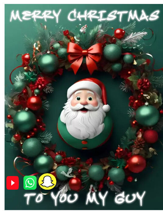 Copy of Merry Christmas card | PosterMyWall