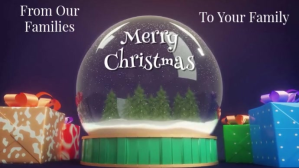 Purple Christmas Greetings Affichage numérique Template