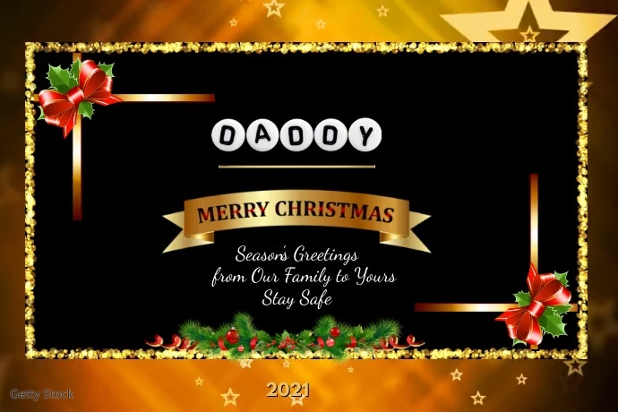 Merry christmas Daddy Template | PosterMyWall