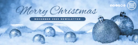 Merry Christmas December 2025 Newsletter Email Header Template 电子邮件标题