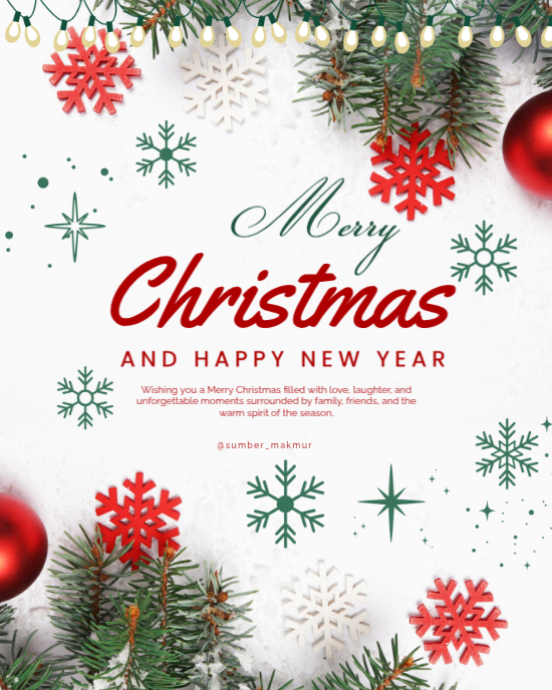 Plantilla de merry christmas | PosterMyWall