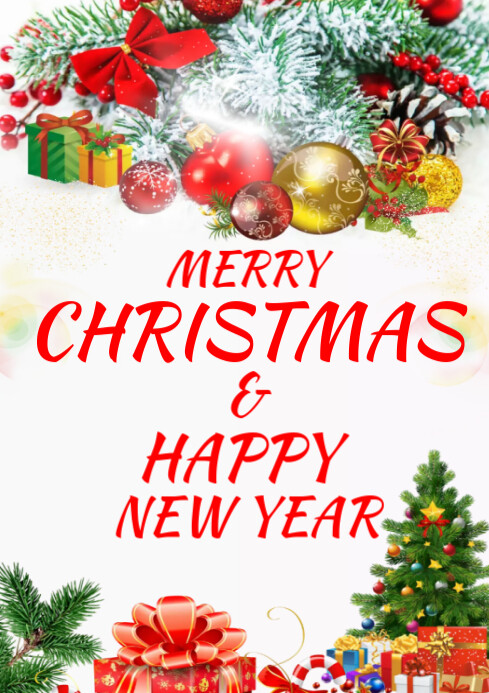 Merry Christmas Template PosterMyWall
