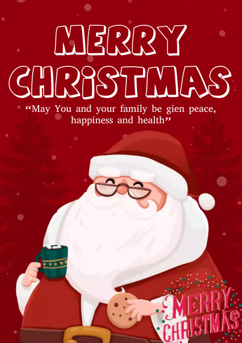 merry christmas A4 template