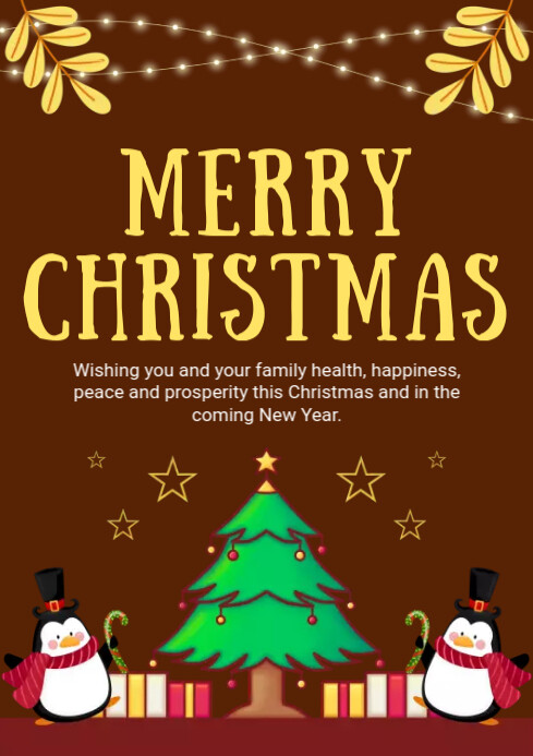 Merry Christmas Template | PosterMyWall
