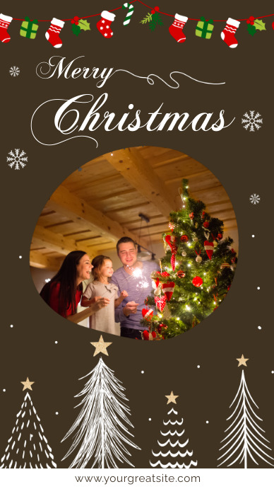 Merry Christmas História do Instagram template