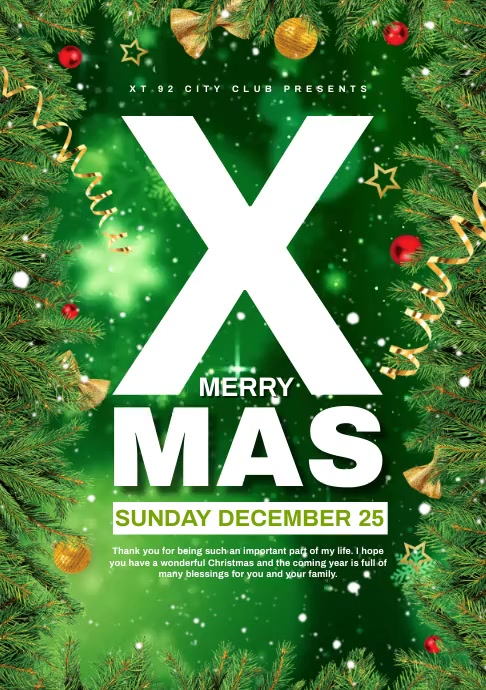 Merry Christmas Template PosterMyWall
