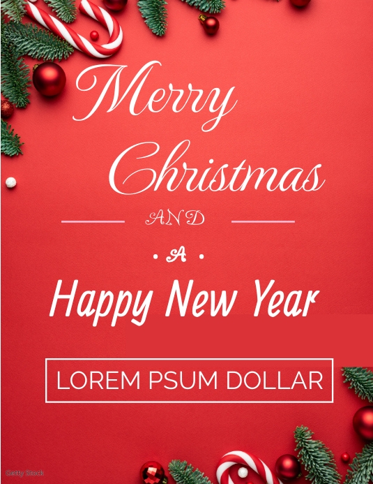 merry christmas Folheto (US Letter) template