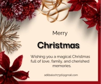 Merry Christmas Medium na Rektangle template