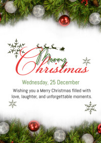 Merry Christmas A4 template