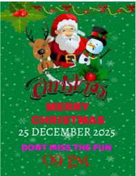 Merry Christmas Flyer (US Letter) template