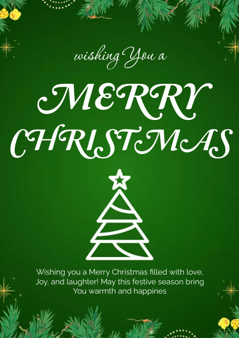 Merry Christmas Template PosterMyWall