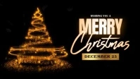 Merry Christmas design YouTube Thumbnail template