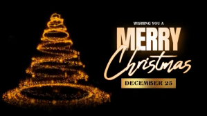 Merry Christmas design YouTube-miniature template