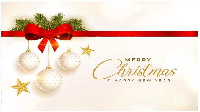 Merry Christmas Digital na Display (16:9) template