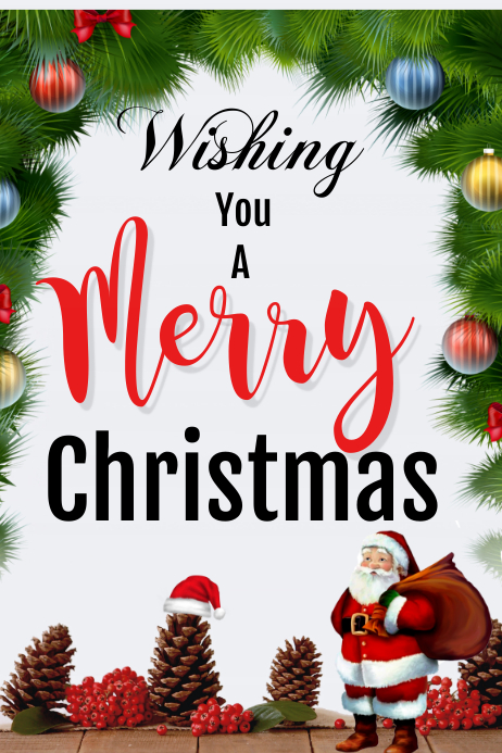 24in 36in merry christmas Template | PosterMyWall