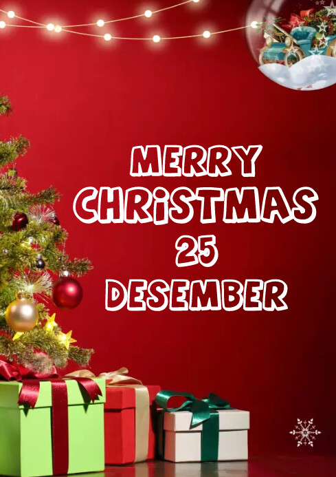 Merry Christmas Template PosterMyWall
