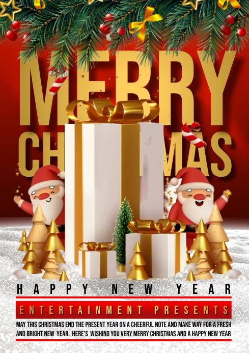 Merry Christmas Template PosterMyWall