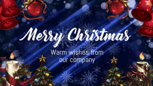 Lilla Christmas Greeting Film w tle na Facebooka Template