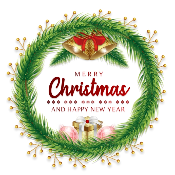 Merry Christmas Publicação no Instagram template