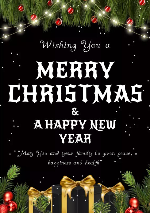 Merry Christmas Template PosterMyWall
