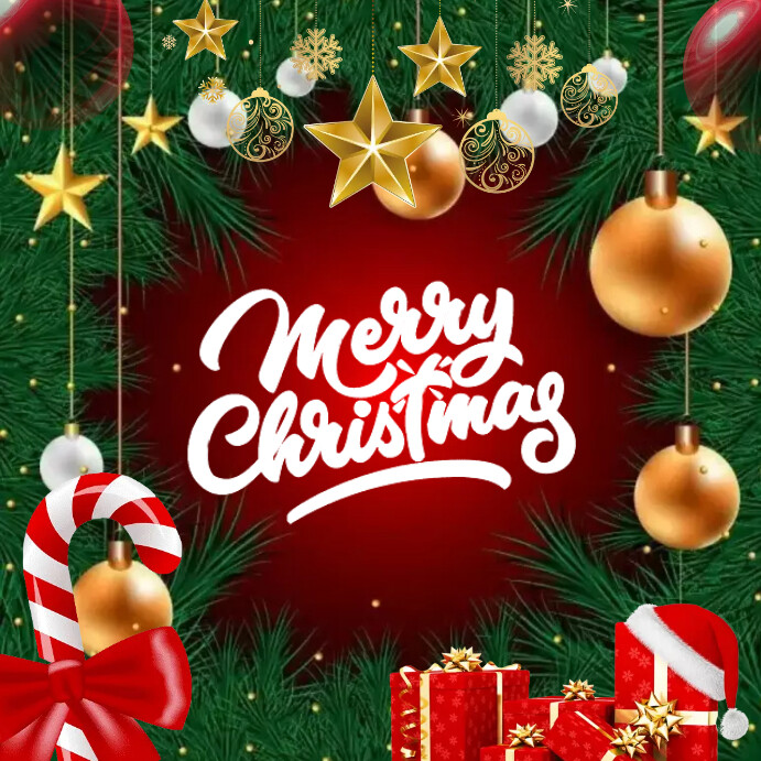 Merry Christmas Template PosterMyWall