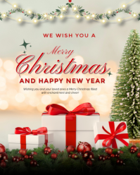 merry christmas Instagram Portrait template