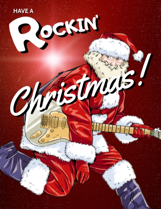 ROCKING CHRISTMAS Template | PosterMyWall