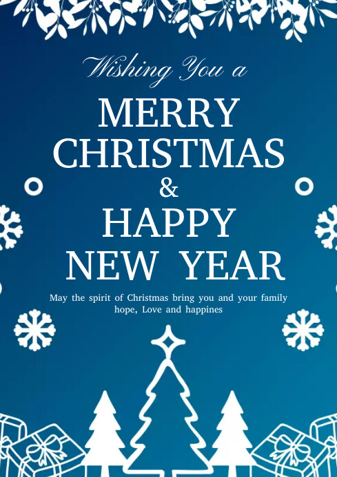 Merry Christmas Template PosterMyWall