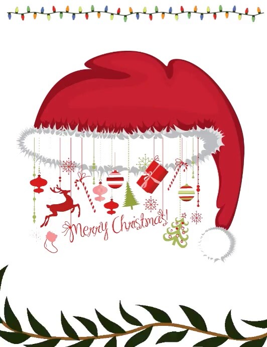 Merry Christmas Flyer (US Letter) template