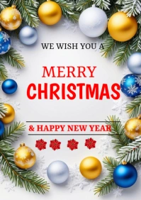 merry christmas A4 template