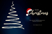 Merry Christmas Etiqueta template