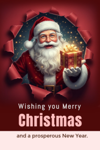 Merry Christmas Poster template