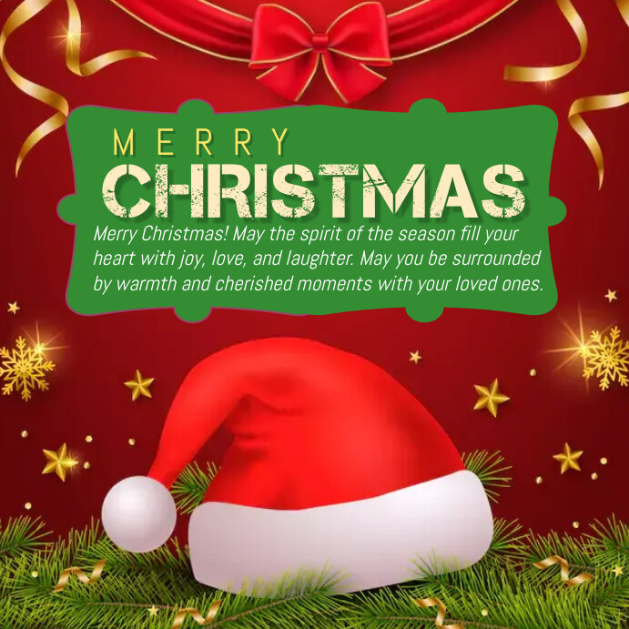 merry christmas Instagram Post template