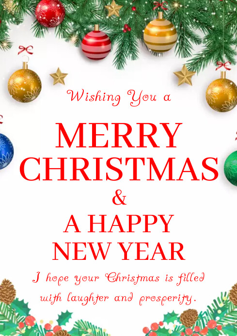 Merry Christmas Template PosterMyWall