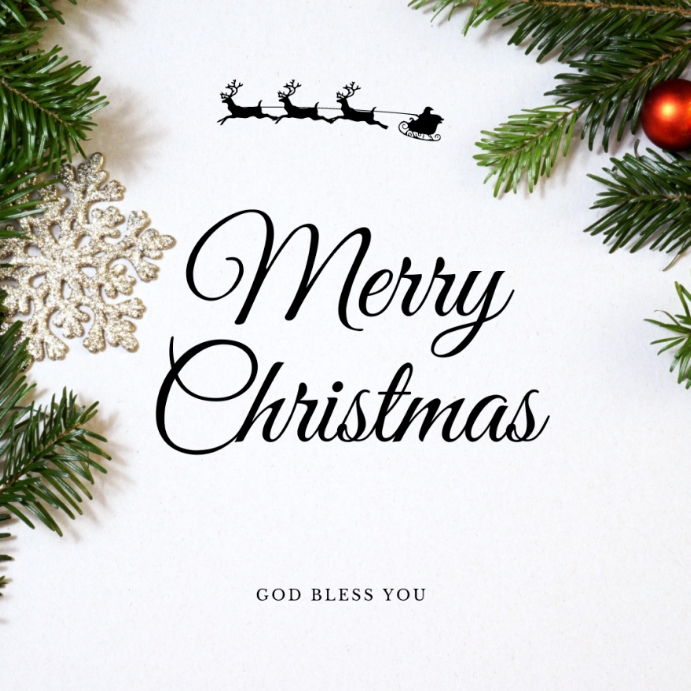 Merry Christmas Template PosterMyWall merry-christmas-template-postermywall