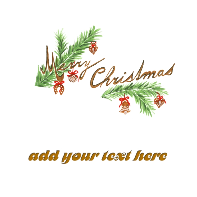 Merry christmas Template PosterMyWall