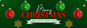 Merry Christmas En-tête Twitter template