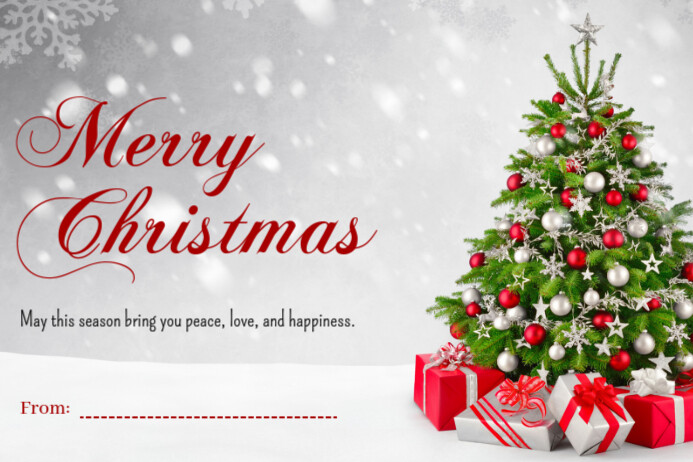 Merry Christmas Template PosterMyWall