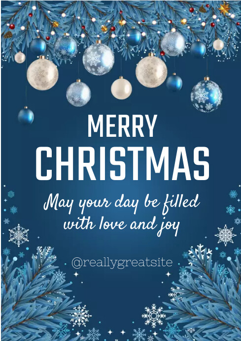 Merry Christmas Template | PosterMyWall