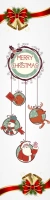 MERRY CHRISTMAS Banner 2' × 8' template
