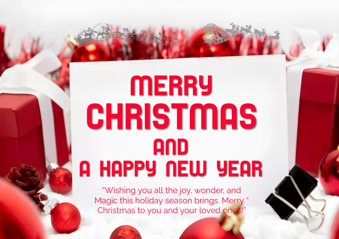 Merry Christmas Template PosterMyWall