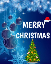 merry christmas Instagram Portrait template