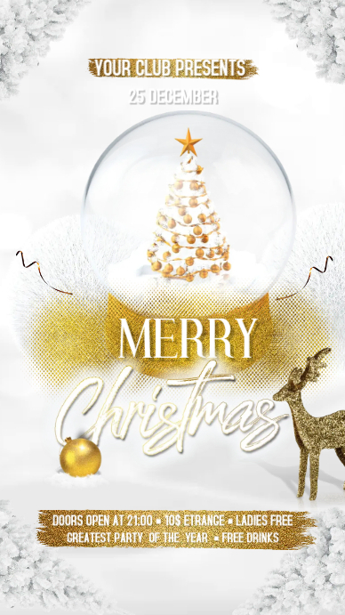 Merry Christmas 数字显示屏 (9:16) template