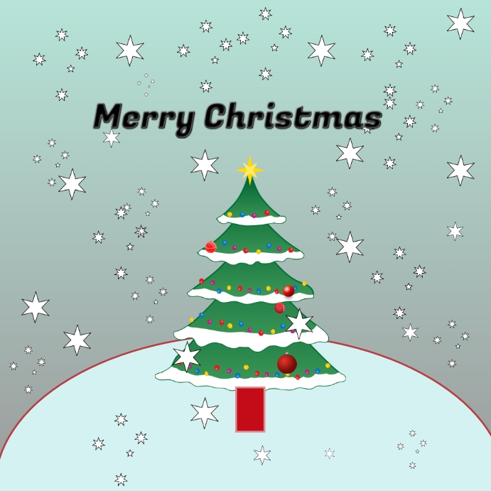 Merry CHRISTMAS Publicação no Instagram template