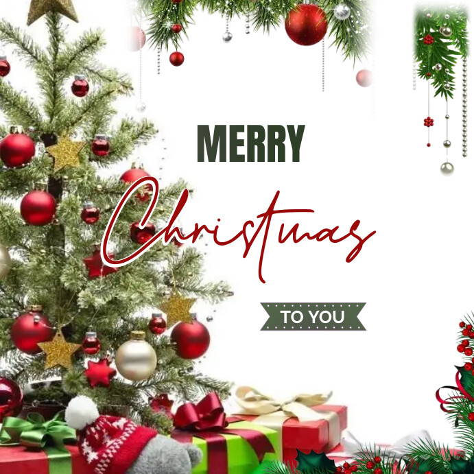Merry Christmas Template | PosterMyWall