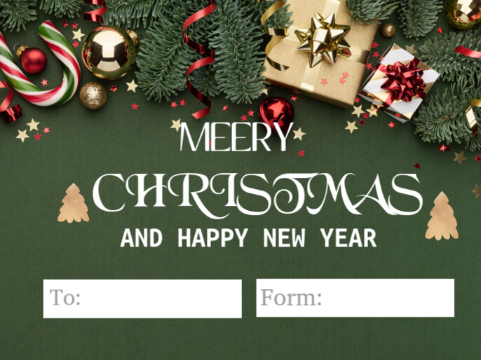 Merry Christmas Voorlegging template