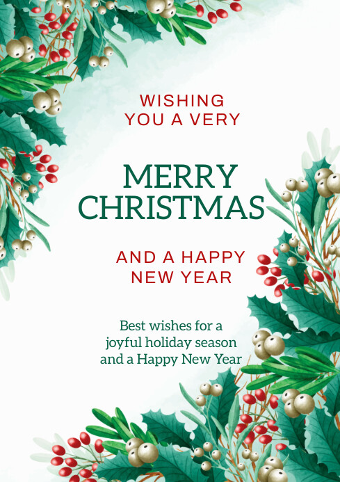 Merry Christmas Template PosterMyWall